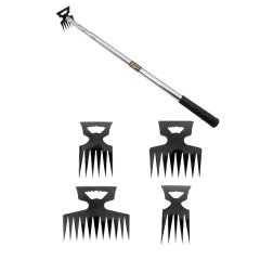 Set sapă telescopică multifuncțională cu 4 capete (11, 8, 6, 5 dinți) ROTOR RST-5.11