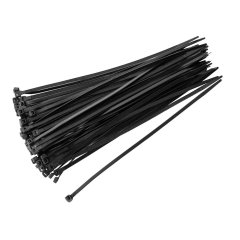 Colier plastic negru 100 buc FLOW