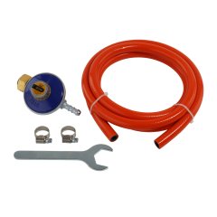 Set regulator reglabil butelie gaz GPL Propan/Butan, furtun 2 coliere, cheie RSGR1 ROTOR