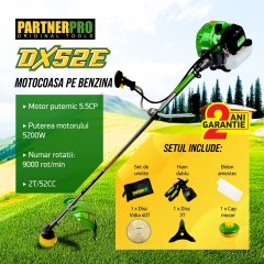 Motocoasa pe benzina PARTNER PRO DX52E