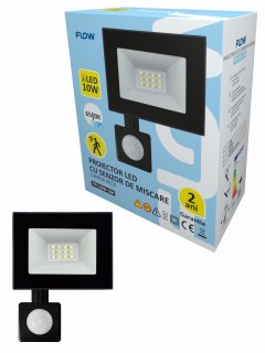 PROIECTOR LED CU SENZOR DE MISCARE 6500K LUMINA RECE FLOW