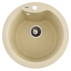 Chiuveta de bucatarie seria WAVE, Ivory FLOW FCB-485WI/1