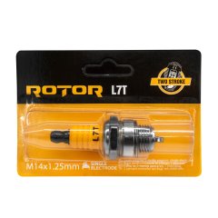 Bujie de aprindere pentru motoare in doi timpi ROTOR L7T, 1 electrod, filet M14 × 1,25 mm, bax 10 bucati