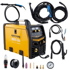 Aparat de sudura cu electrozi 4 in 1 ROTOR MMTC-350 MIG/MMA/TIG/CUT