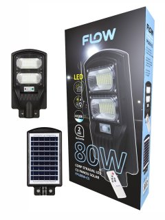 Corp stradal LED cu panou solar FLOW – FPL80W-CS