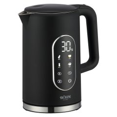 Fierbator electric BÖHM HOME BKPD220B17, 1850-2200 W, 1,7 L, temperatura reglabila 40-100°C, ecran tactil, mentinere la cald