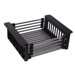 Scurgator extensibil negru 26–41.5 x 21.5 x 9 cm FLOW FSE-26B