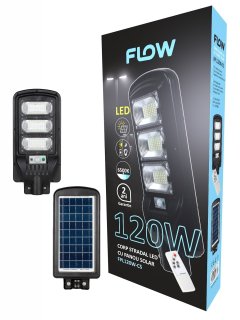 Corp stradal LED cu panou solar FLOW – FPL120W-CS