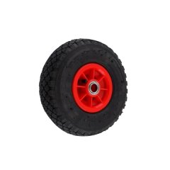 Roata pneumatica pentru carucior ROTOR RRPN 3.0-4C/R, 3.00-4, cauciuc, janta din plastic, ax 20 mm