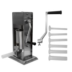 Aparat mecanic de facut carnati ROTOR RML-S3, vertical, 3 L, inox alimentar, cuva basculanta, 6 palnii, actionare prin manivela
